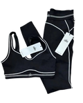 Alo yoga wear black & white set